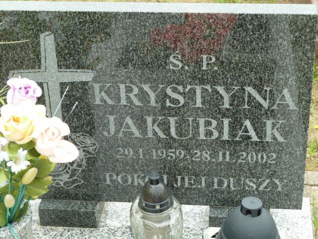 Krystyna Jakubiak 1959 Trzebiatów - Grobonet - Wyszukiwarka osób pochowanych
