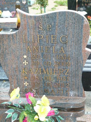 Grób Aniela Lipiec 