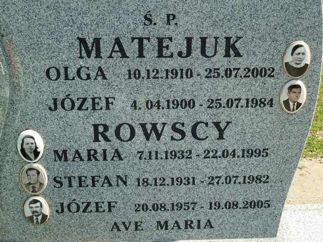 Grób Maria Rowska