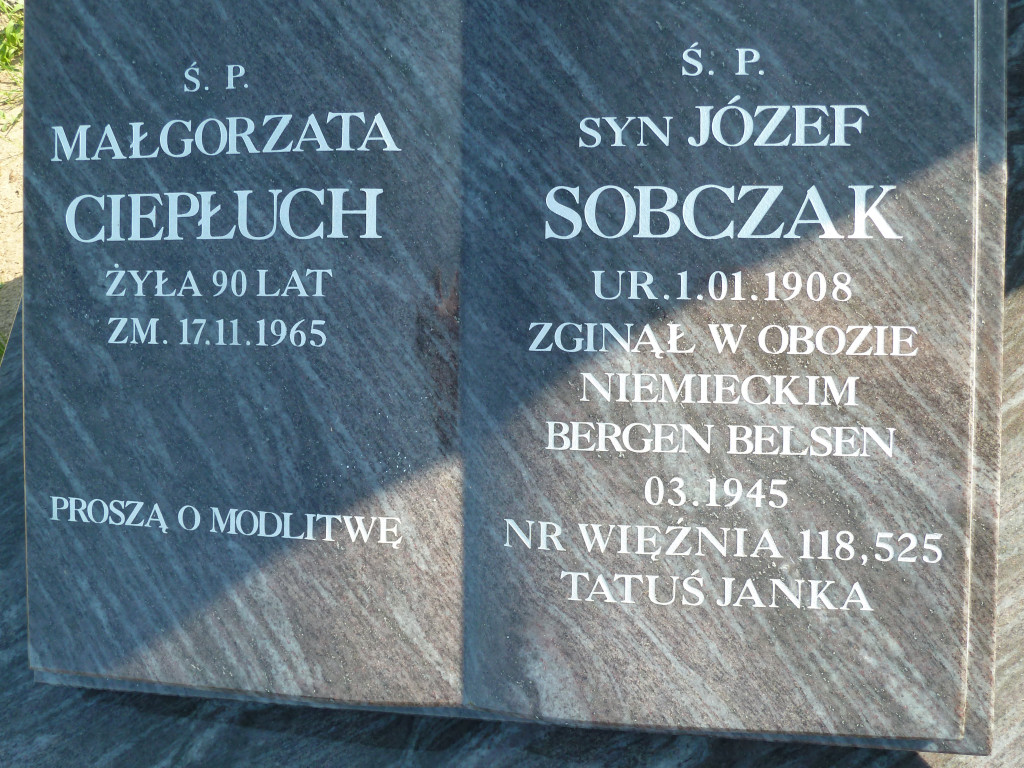 Józef Sobczak 1908 Trzebiatów - Grobonet - Wyszukiwarka osób pochowanych