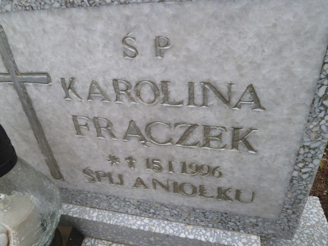 Karolina Frączek 1996 Trzebiatów - Grobonet - Wyszukiwarka osób pochowanych