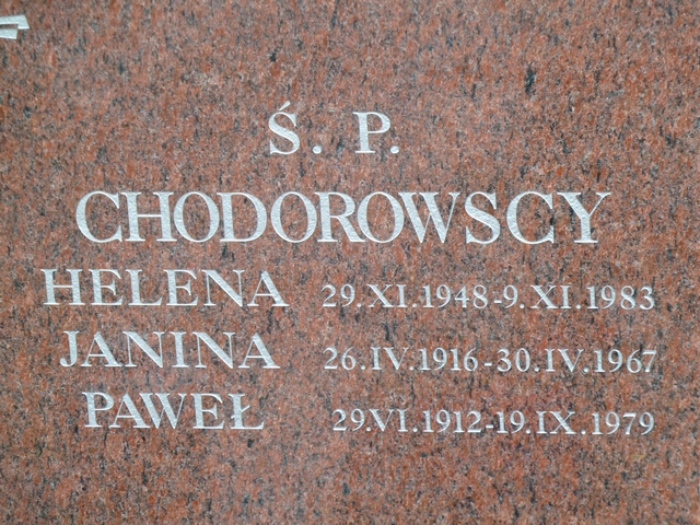 Paweł Chodorowski 1912 Trzebiatów - Grobonet - Wyszukiwarka osób pochowanych