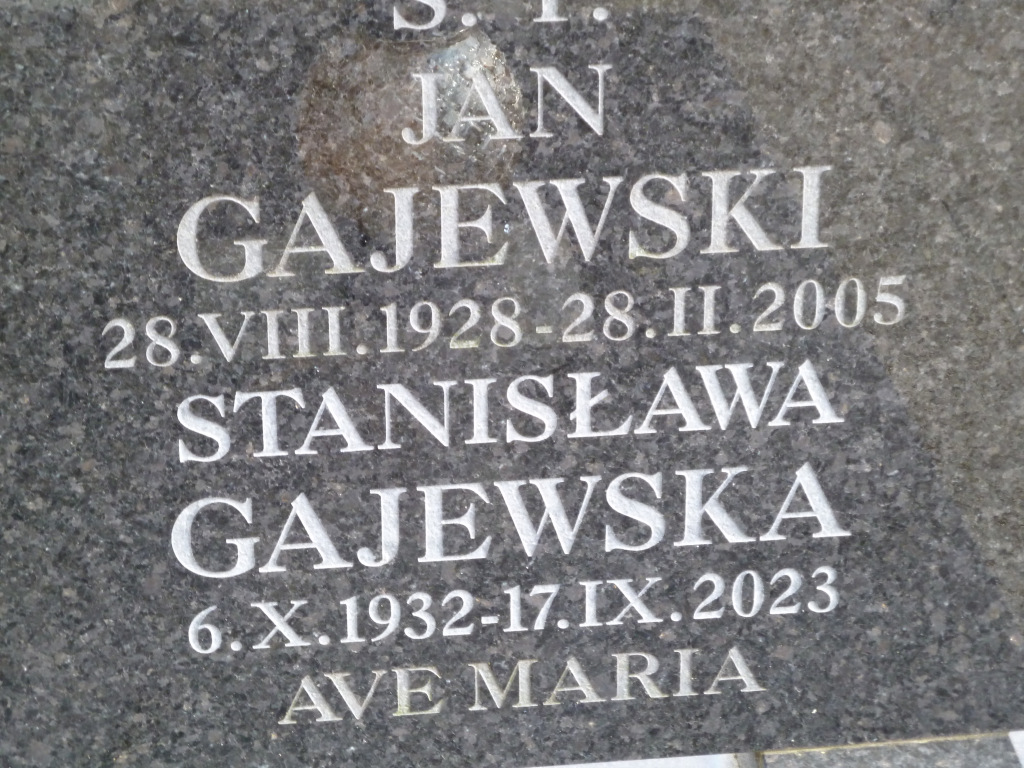 Stanisława Gajewska 1932 Trzebiatów - Grobonet - Wyszukiwarka osób pochowanych