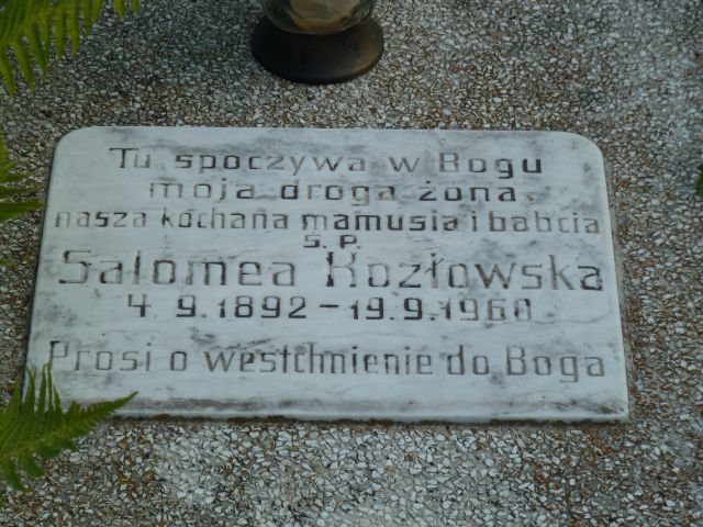 Salomea Kozłowska 1892 Trzebiatów - Grobonet - Wyszukiwarka osób pochowanych