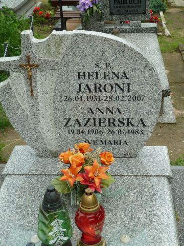 Grób Anna Zazierska
