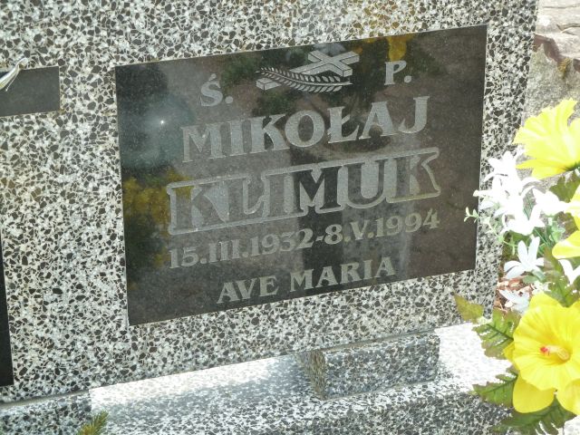Grób Mieczysława Klimuk